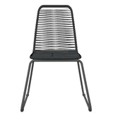 Garden Dining Set Black 3099100