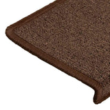 Stair Mats 30 pcs 65x21x4 cm Coffee Brown Rectangular Edge 3365769