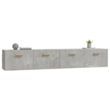 Wall Cabinets 2 pcs Concrete Grey 100x36.5x35 cm Engineered Wood 3115663