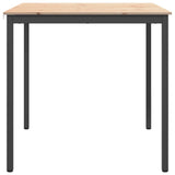 Bar Table Natural 110 x 110 x 105 cm Solid Pine Wood 892805