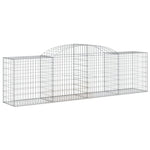Arched Gabion Baskets 25 pcs 300x50x80/100 cm Galvanised Iron 3146698