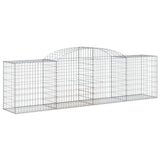 Arched Gabion Baskets 25 pcs 300x50x80/100 cm Galvanised Iron 3146698