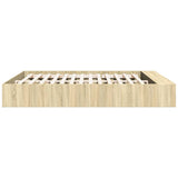 Bed Frame without Mattress Sonoma Oak 180x200 cm Super King 3280547