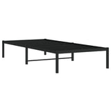 Metal Bed Frame without Mattress Black 90x200cm 373648