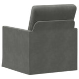 Armchair Dark Grey 70 x 81 x 82 cm Corduroy Fabric 42041035