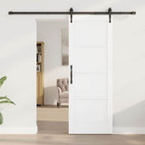 Sliding Door ORKDAL White 73.5 x 198.5 cm Solid Pine Wood 3333803