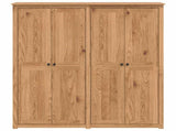 Wardrobe PANAMA Honey 169 x 50 x 185 cm Solid Pine Wood 42042134