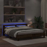 Bed Frame with Headboard Old Wood 180 x 200 cm Engineered Wood 3333936