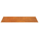 Roof Panels 12 pcs Rusty 80x44 cm Corten Steel 151972
