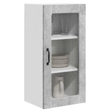 Wall Glass Cabinet LUCCA Concrete Grey 40 x 31 x 80 cm 884991