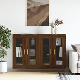 Wall Mounted Cabinets 2 pcs Brown Oak Engineered Wood 3197904