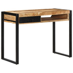 ZNTS Desk 100x50x75 cm Solid Rough Wood Mango 4015931