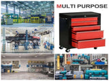 5-Drawer Tool Chest, Lockable Steel Tool Storage Cabinet with Wheels and Handle Tool Box for Garage, T3398P344243