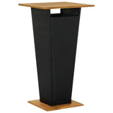 Garden Bar Set Black PE rattan Standard Durable Garden Bar Set 3095395