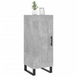 ZNTS Sideboard Concrete Grey 34.5x34x90 cm Engineered Wood 830472