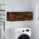 Wall Cabinet Smoked Oak 100x36.5x35 cm Engineered Wood 830161