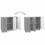 Sideboard Grey Sonoma 89 x 34.5 x 80 cm Engineered Wood 893961