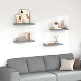 Floating Wall Shelves 4 pcs Grey 60x23.5x3.8 cm MDF 323855