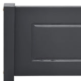 Bed Frame Grey Solid Pinewood, Plywood Super King Durable 322129