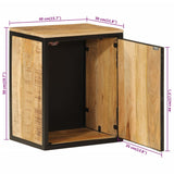 Bathroom Cabinet 40x30x50 cm Solid Wood Mango and Iron 358573