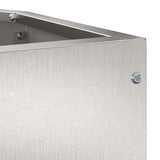 Corner Planter Silver 45 x 45 x 35 cm Stainless steel 883651