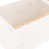Garden Raised Bed White 121x50x57 cm Solid Wood Pine 825227