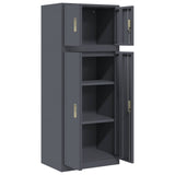 Storage Cabinet 2 pcs Anthracite 60 x 40 x 145 cm Steel 3438695