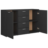 Sideboard Grey 120x35.5x75 cm Engineered Wood 801330