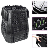 146277 Garden Composter Black 93,3x93,3x113 cm 740 L