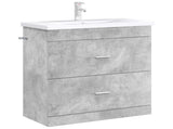 Bathroom Under Sink Cabinet Concrete Grey 78.5 x 37.5 x 81 cm 890715