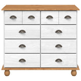 Chest of Drawer ASKIM White 91 x 40 x 79 cm Solid Pine Wood 4105423