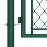144444 Garden Gate Steel 400x75 cm Green
