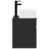 Wall-mounted Sink Vanity Black 49 x 41 x 63 cm Engineered Wood 890583
