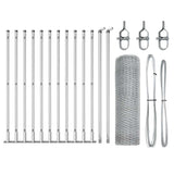 Welded Wire Fence with Concrete Base 25 x 0.4 m 3353783