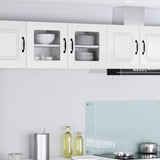 Wall Glass Cabinet PORTO 2 pcs High Gloss White 40 x 31 x 40 cm 885194