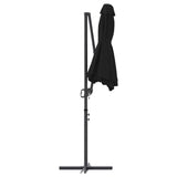 Umbrella Black 372 x 198 x 243 cm Polyester and Aluminium 42003379