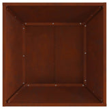 Fire Bowl Rusty 60 x 60 x 35 cm Weathering Steel 858911