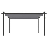 Garden Gazebo with Retractable Roof 4x3 m Anthracite 318538