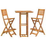 Outdoor Bar Set Natural Wood Solid acacia wood with an oil finish 3104961