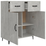Sideboard Concrete Grey 69.5x34x90 cm Engineered Wood 812199