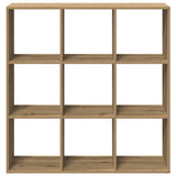 Room Divider Bookcase Artisan Oak 102x29x103.5 cm Engineered Wood 858047