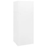 Saddle Cabinet White 53x53x140 cm Steel 339599