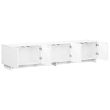 TV Stand 180 x 34.5 x 40 cm High Gloss White Engineered Wood 8011589