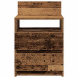 Bedside Cabinets 2 pcs with 2 Drawers Old Wood 40x33x60 cm 858575