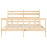 Bed Frame without Mattress 160x200 cm Solid Wood Pine 3192046