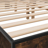 Bed Frame without Mattress Smoked Oak 150x200 cm King Size 3280234