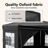 Folding Party Tent with Sidewalls Black 3x3 m 93525