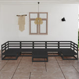 8 Piece Garden Lounge Set Solid Pinewood 3076138