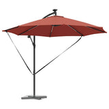 Umbrella Terracotta 294 x 294 x 248 cm Polyester and Aluminium 42003390