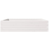 Garden Planter White 100x100x23 cm Solid Wood Pine 847209